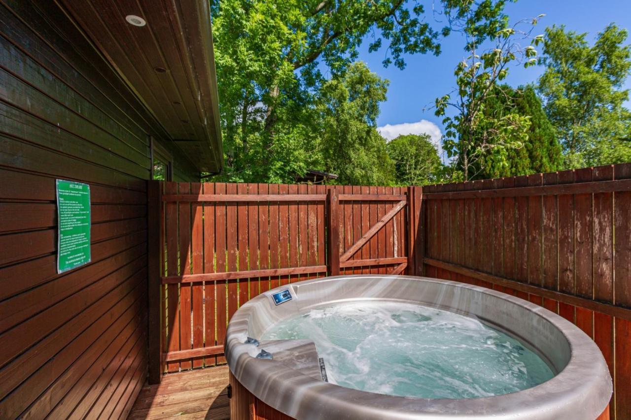 Birch Lodge 20 With Hot Tub Newton Stewart Exteriör bild